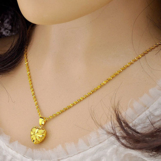 24K Gold Aura Heart Necklace | Buy 1 Get 1 Free