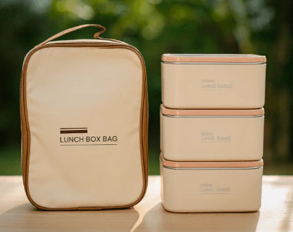 Lunch Box Set with Insulated Carry Bag